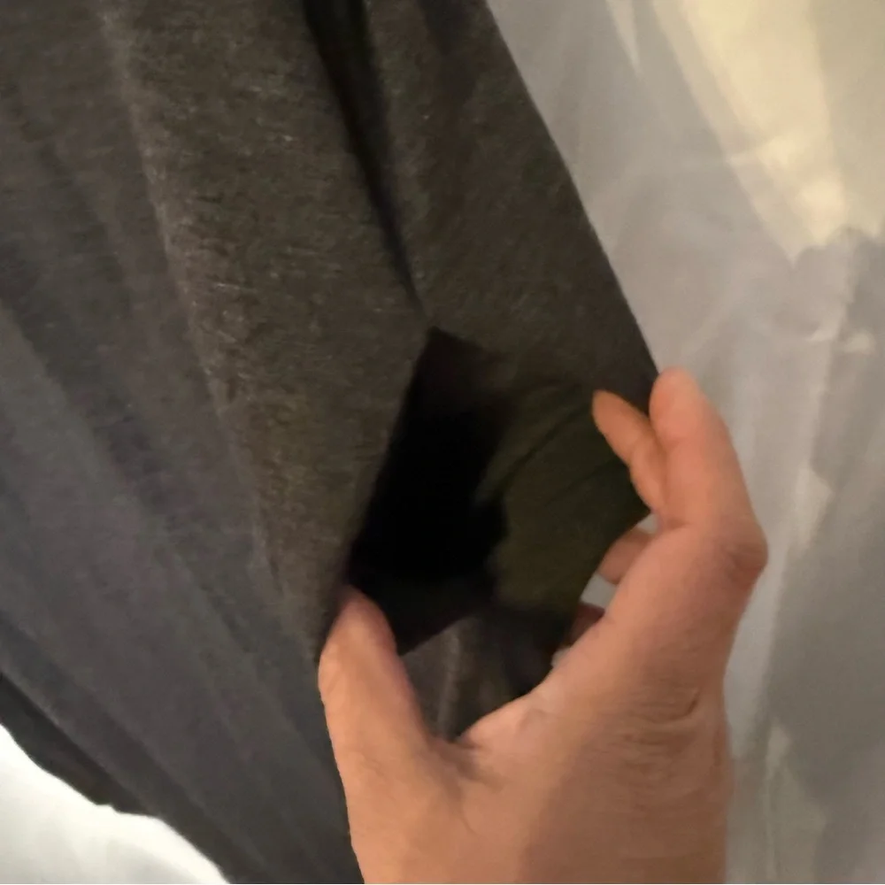 NWOT Sleeveless Charcoal Midi Dress with Pockets - Picture 4 of 6